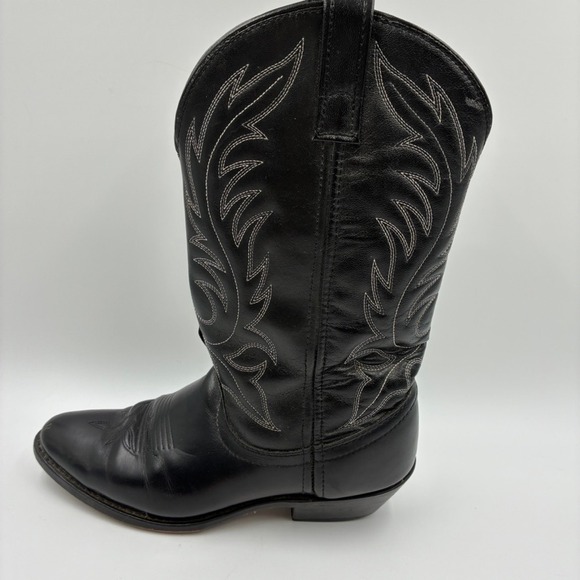 Laredo Kadi Women's Black Leather Western Cowboy Boots Style 5740 Sz 7M  Fox - Picture 7 of 16